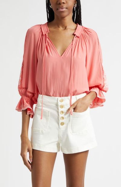 Ramy Brook Ramy Brook Haven Embroidered Woven Shirt