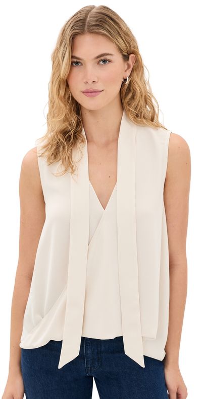 Ramy Brook Ramy Brook Kennedy Blouse Bone