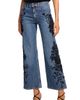 Ramy Brook Ramy Brook Lea Beaded Cropped Straight Leg Jeans - 1