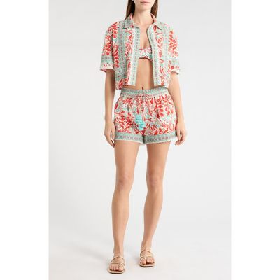 Ramy Brook Ramy Brook Lorna Crop Cover-Up Shirt