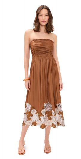 mira lace open back maxi dress in pink Pink High Neck Lace Maxi Dress with Open Back main image 1