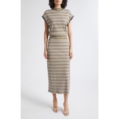 Ramy Brook Ramy Brook Natalie Stripe Drop Waist Dress
