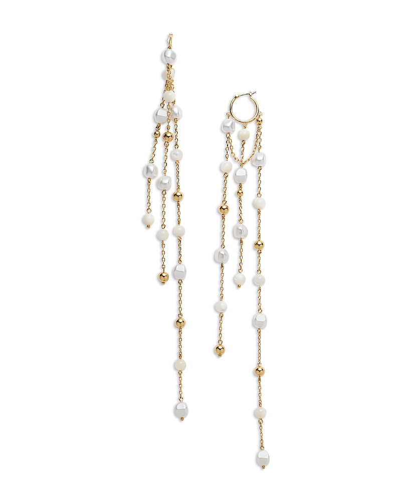 Ramy Brook Ramy Brook Nira Beaded Dangle Huggie Hoop Earrings