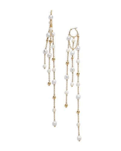 Ramy Brook Ramy Brook Nira Beaded Dangle Huggie Hoop Earrings