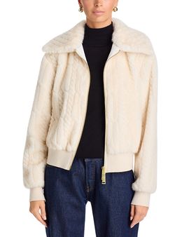 Ramy Brook Ramy Brook Nola Faux Fur Knit Jacket