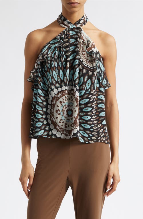 Ramy Brook Ramy Brook Palma Talia Silk Chiffon Halter Top