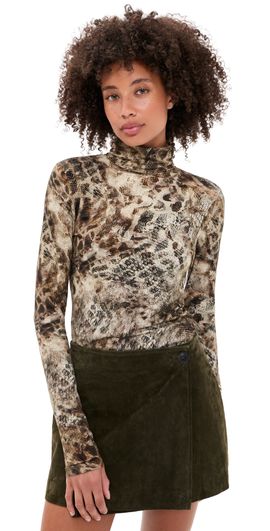 Ramy Brook Ramy Brook Python Thea Turtleneck Bone Python