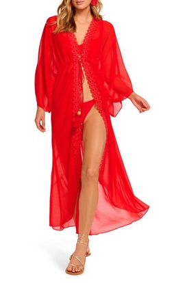 Ramy Brook Ramy Brook Raelynn Lace Trim Cover-Up