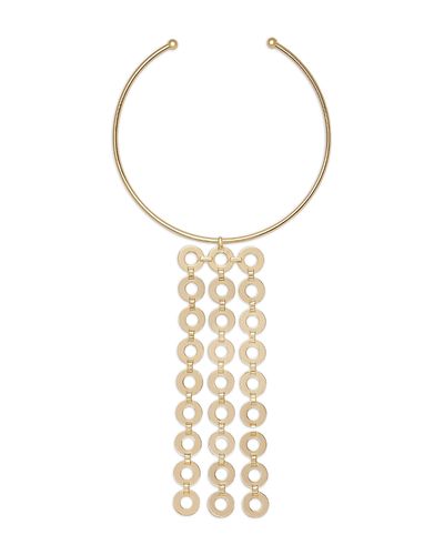 Ramy Brook Ramy Brook Ring Link Jewelry Multi Ring Statement Necklace, 15.7