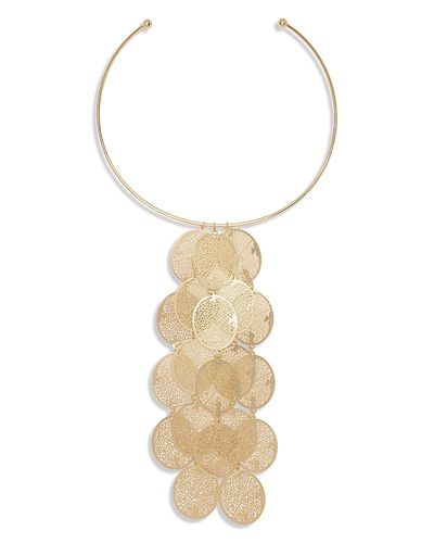 Ramy Brook Ramy Brook Rio Filigree Oval Structured Statement Necklace, 5