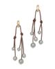 Ramy Brook Ramy Brook Riya Cultured Freshwater & Imitation Pearl Leather Cord Drop Earrings - 1