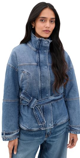 Ramy Brook Ramy Brook Robin Denim Jacket Mid Cerulean