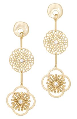 Ramy Brook Ramy Brook Selina Cubic Zirconia & Czech Glass Drop Earrings