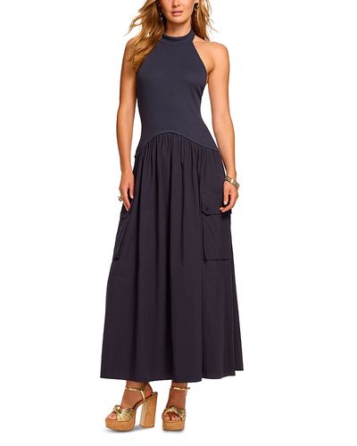 Ramy Brook - Simonne Mixed Media Halter Dress