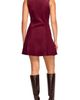 Ramy Brook Ramy Brook Stella Faux Leather Trim Pleated Skater Minidress - 2