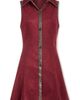 Ramy Brook Ramy Brook Stella Faux Leather Trim Pleated Skater Minidress - 4