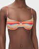 Ramy Brook Ramy Brook Striped Mona Bikini Top Flame Glitter Stripe - 2