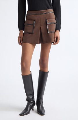 Ramy Brook Ramy Brook Tess Faux Suede Miniskirt