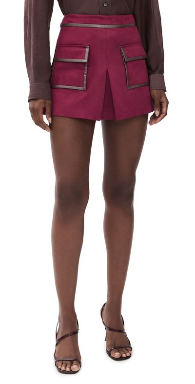 Ramy Brook Ramy Brook Tess Skirt Cranberry