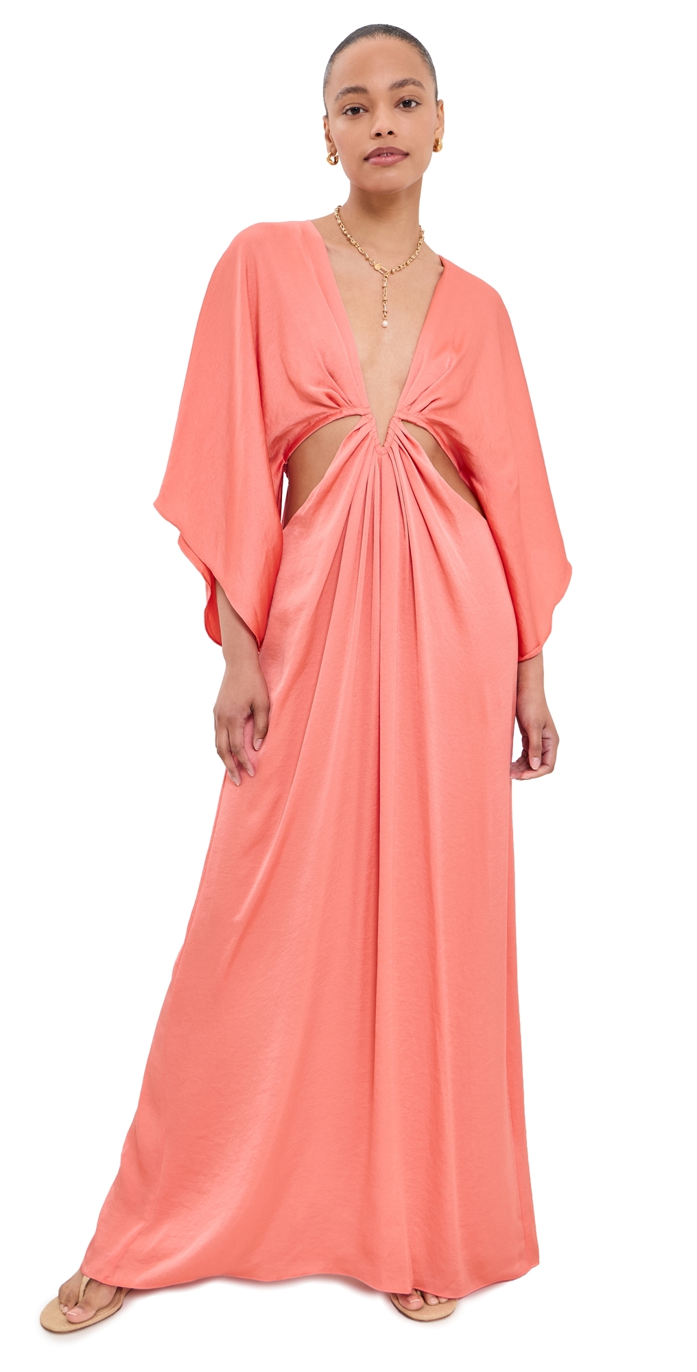 strapless open back dress Ambre Dress Saffron – TOVE Studio main image 0