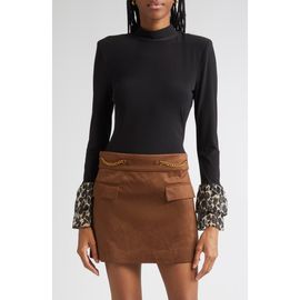 Ramy Brook Ramy Brook Vickiana Mock Neck Bell Sleeve Top