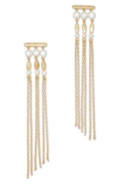 Ramy Brook Ramy Brook Viona Mother-of-Pearl Linear Drop Earrings
