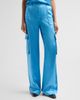 Ramy Brook Ramy Brook Women's Hannah Satin Wide-Leg Cargo Pants - 4