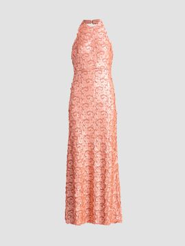 Ramy Brook Ramy Brook Women's Kinsley Floral Sequin Halter Gown