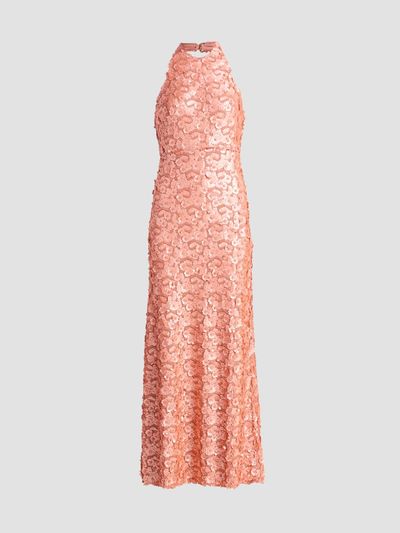 Ramy Brook Ramy Brook Women's Kinsley Floral Sequin Halter Gown