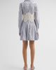 Ramy Brook Ramy Brook Women's Wren Lace-Detail Striped Poplin Mini Dress - 3