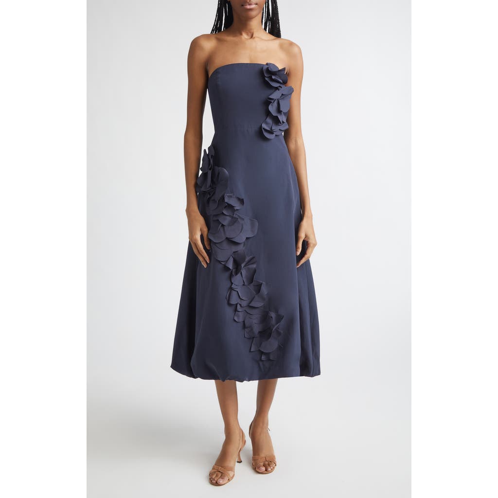 Ramy Brook Ramy Brook Zaria Floral Strapless Midi Dress