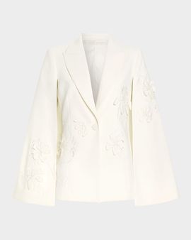 Ramy Brook Rosalinda Embellished Cape Jacket