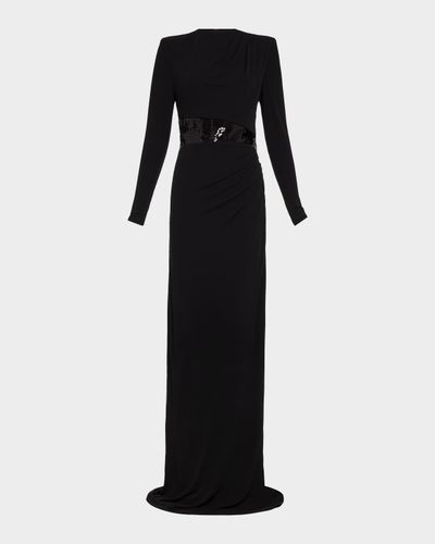 Ramy Brook Samantha Sequin-Embellished Column Gown