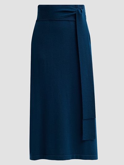 Ramy Brook Women's Abby Wool A-Line Midi Skirt
