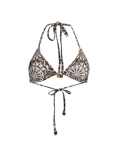 Ramy Brook Women's Adley Floral Halterneck Bikini Top