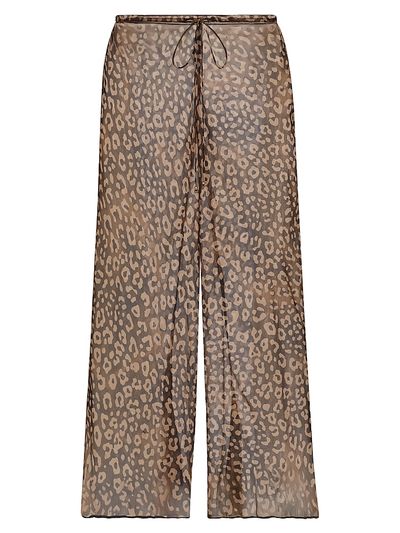 Ramy Brook Women's Alayna Leopard Print Cover-Up Pants