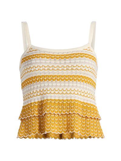 Ramy Brook Women's Alina Tiered Crochet Top