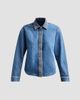 Ramy Brook Women's Alison Rhinestone-Trim Denim Shirt - 1