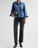 Ramy Brook Women's Alison Rhinestone-Trim Denim Shirt - 2