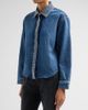 Ramy Brook Women's Alison Rhinestone-Trim Denim Shirt - 4