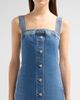 Ramy Brook Women's Amanda Rhinestone-Trim Denim Midi Dress - 5
