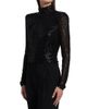 Ramy Brook Women's Amber Sequin Turtleneck - 4