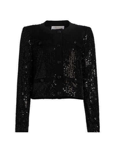 Ramy Brook Women's Anna Sequined Collarless Jacket