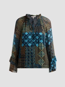 Ramy Brook Women's Anya Multi-Print Blouse