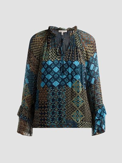 Ramy Brook Women's Anya Multi-Print Blouse