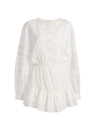 Ramy Brook Women's Arabella Embroidered Voile Minidress