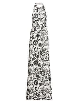 Ramy Brook - Simonne Mixed Media Halter Dress