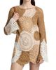 Ramy Brook Women's Carina Colorblocked Crochet Mini Dress - 3