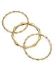 Ramy Brook Women's Chiara 3-Piece Goldtone Bamboo Bangle Set - 4