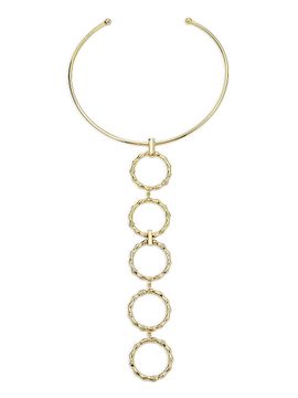 Ramy Brook Women's Chiara Goldtone & Cubic Zirconia Bamboo Choker